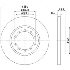 8DD 355 118-521 HELLA Гальмівний диск