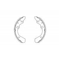 KBS-5411 KAVO PARTS Комплект гальмівних колодок