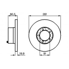 0 986 478 138 BOSCH Гальмівний диск