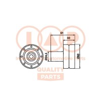 Натяжний ролик ремінь ГРМ IAP QUALITY PARTS 127-13085