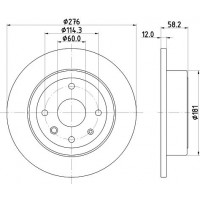 MDC2135 MINTEX Гальмівний диск
