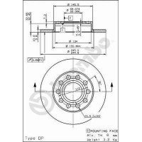 08.9136.11 BREMBO Гальмівний диск