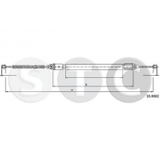 T483071 STC Тросик, cтояночный тормоз