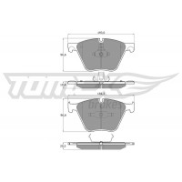 TX 19-45 TOMEX Brakes КомплеК т гальмівних колодок, дискове гальмо