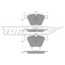 TX 19-45 TOMEX Brakes КомплеК т гальмівних колодок, дискове гальмо