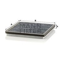 CUK 20 010 MANN-FILTER Фільтр повітря у внутрішньому просторі