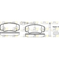 2961.02 ROADHOUSE КомплеК т гальмівних колодок, дискове гальмо