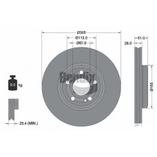BDS1986HC BENDIX Braking Гальмівний диск