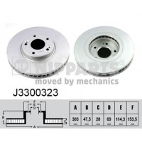 J3300323 NIPPARTS Гальмівний диск