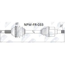 NPW-FR-033 NTY Привідний вал