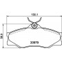 8DB 355 017-661 HELLA PAGID Комплект гальмівних колодок дисковий гальм