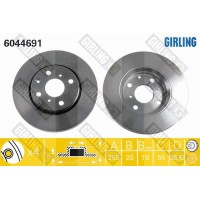6044691 GIRLING Гальмівний диск