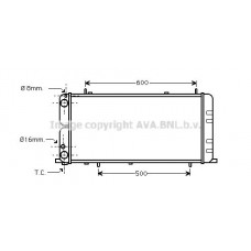 AI2051 AVA QUALITY COOLING Радіатор охолодження двигуна