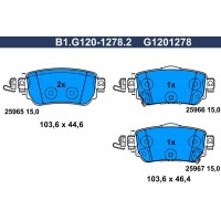 B1.G120-1278.2 GALFER Комплект гальмівних колодок дисковий гальм