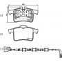 8DB 355 021-561 HELLA PAGID Комплект гальмівних колодок дисковий гальм