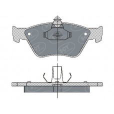SP 285 PR SCT - MANNOL Комплект гальмівних колодок дисковий гальм
