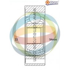 14-216049 Multiparts Шарнирный комплект, Привідний вал