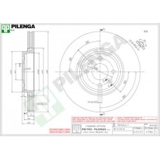 V786 PILENGA Гальмівний диск