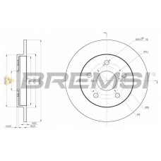 CD7788S BREMSI Гальмівний диск