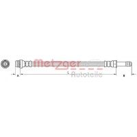 4110798 METZGER Гальмівний шланг