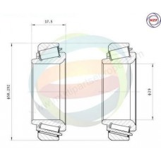 70-010024 MULTIPARTS Комплект підшипника ступиці колеса