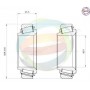 70-010024 MULTIPARTS Комплект підшипника ступиці колеса
