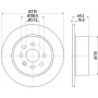 8DD 355 104-661 HELLA PAGID Гальмівний диск