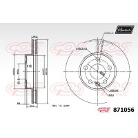 871056 MAXTECH Гальмівний диск