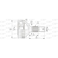 CVJ5175.10 OPEN PARTS Шарнирный комплект, Привідний вал