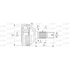 CVJ5175.10 OPEN PARTS Шарнирный комплект, Привідний вал