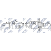 NPW-NS-043 NTY Привідний вал