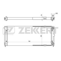 MK-1031 ZEKKERT Радіатор охолодження двигуна