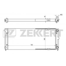 MK-1031 ZEKKERT Радіатор охолодження двигуна