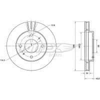 TX 70-74 TOMEX Brakes Гальмівний диск