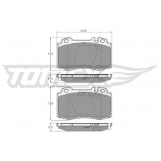TX 12-81 TOMEX Brakes Комплект гальмівних колодок дисковий гальм