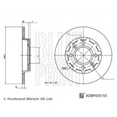 ADBP430155 BLUE PRINT Гальмівний диск