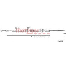 17.2296 METZGER Тросик, cтояночный тормоз