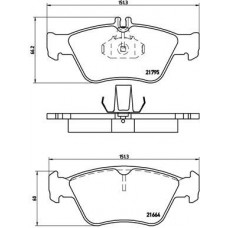 P 50 023 BREMBO Комплект гальмівних колодок дисковий гальм