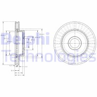 BG3659 DELPHI Гальмівний диск