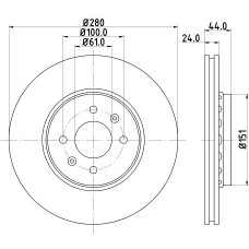 MDC2515C MINTEX Гальмівний диск