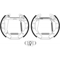 8DB 355 022-711 HELLA PAGID Комплект гальмівних колодок