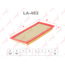 LA-482 LYNXauto Повітряний фільтр