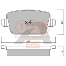 704-14073P IAP QUALITY PARTS Комплект гальмівних колодок дисковий гальм