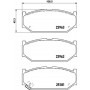 8DB 355 015-751 HELLA Комплект гальмівних колодок, дискове гальмо