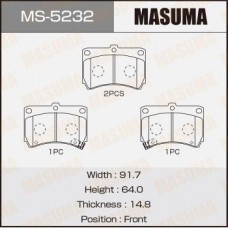 MS-5232 MASUMA Комплект гальмівних колодок