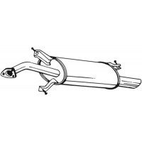 235-215 BOSAL Глушник вихлопних газів кінцевий