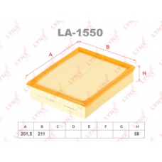 LA-1550 LYNXauto Повітряний фільтр