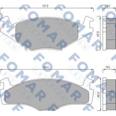 FO 436681 FOMAR Friction Комплект гальмівних колодок дисковий гальм