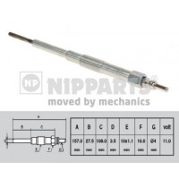 N5717000 NIPPARTS Свічка розжарювання
