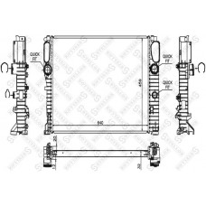 10-25476-SX STELLOX Радіатор охолодження двигуна